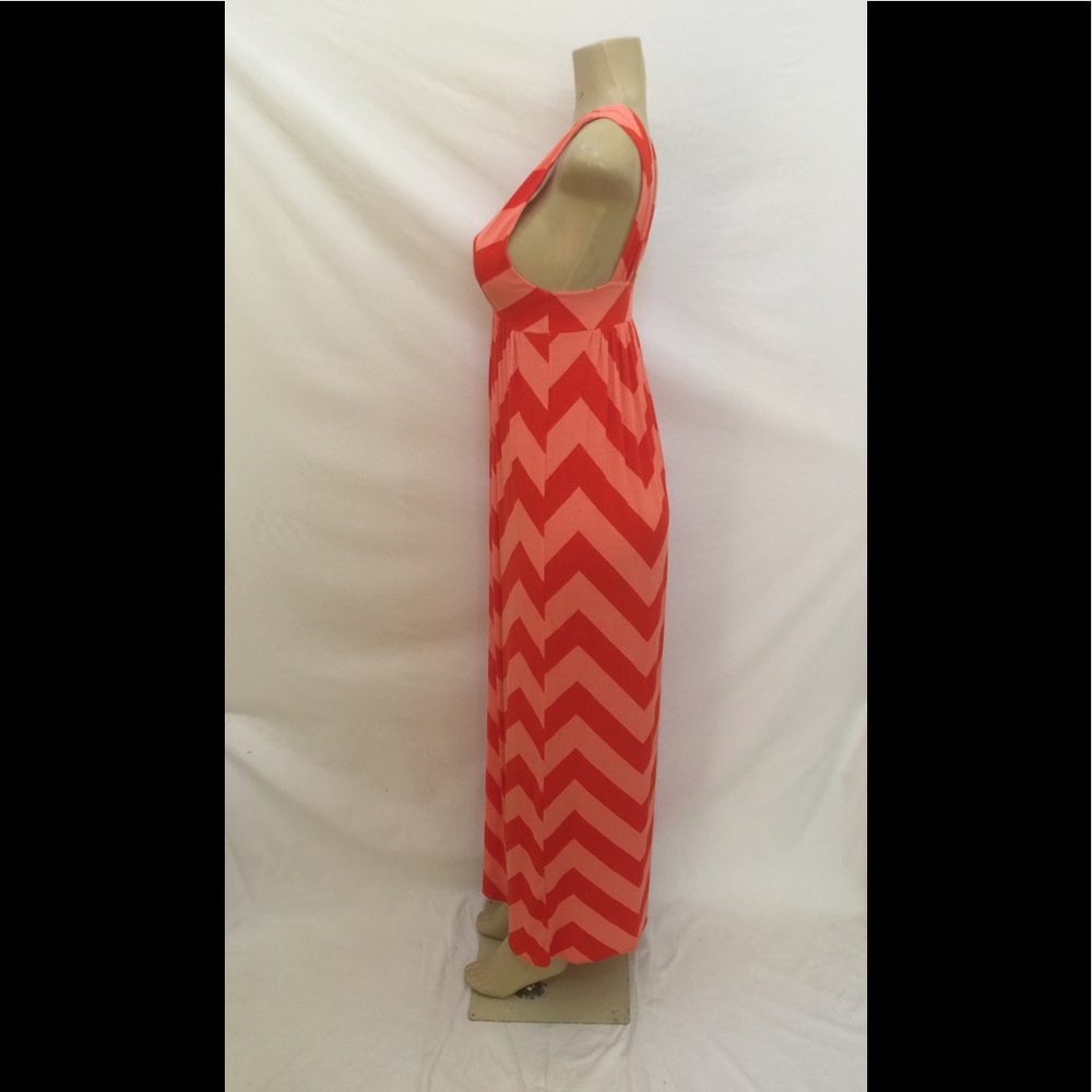 J. Crew Size Medium Chevron Pattern Maxi Dress - image 5